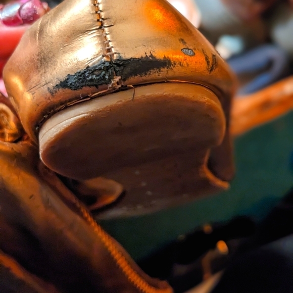 Tory Burch metallic rose gold leather ballet flats size 8 (approx) - Picture 3 of 9